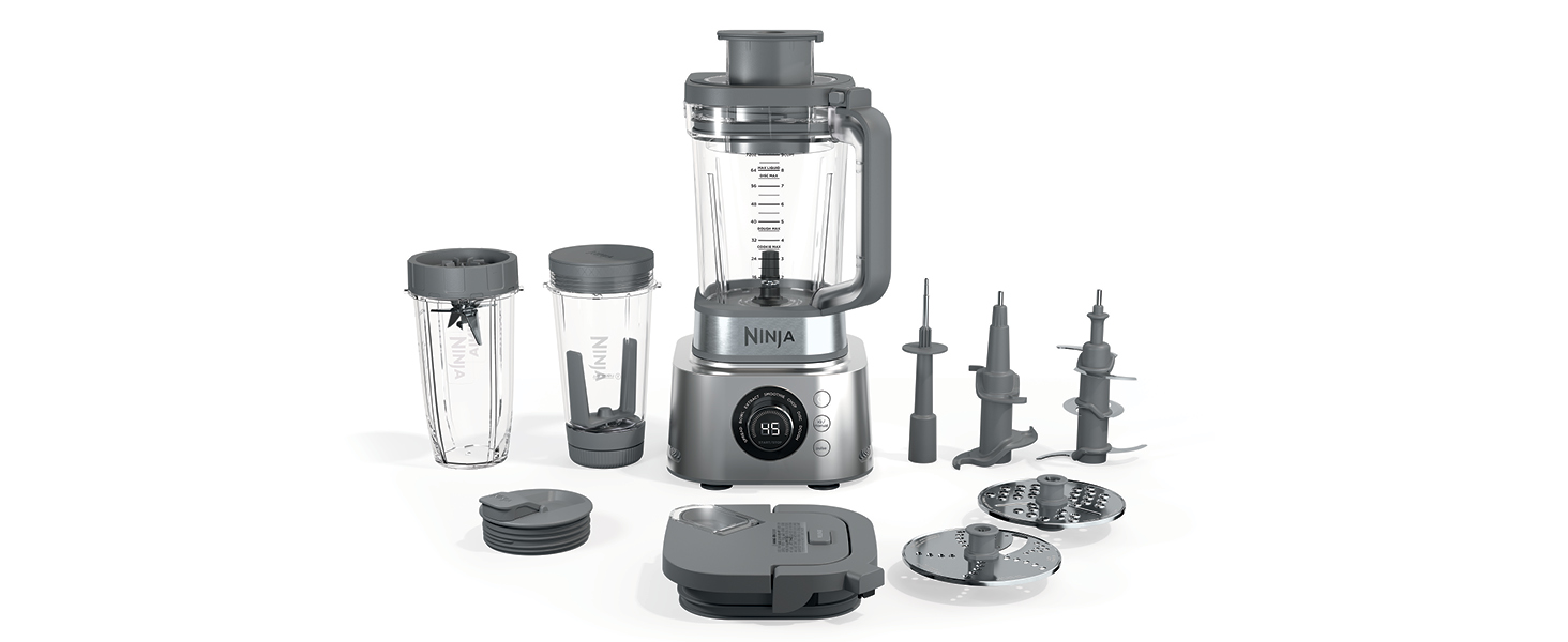 Ninja Foodi Power Blender & Processor System, 7 Functions, Silver, SS401
