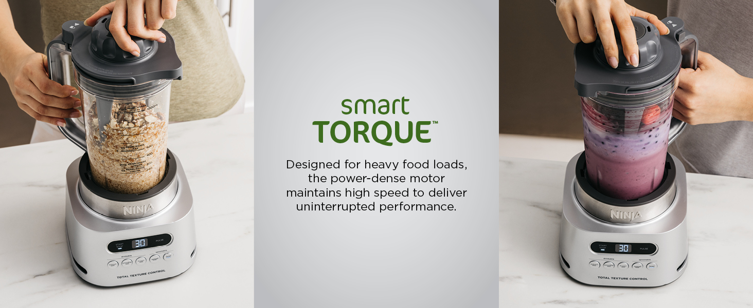 Ninja SS151 TWISTi Blender DUO, High-Speed 1600 WP Smoothie Maker & Nutrient Extractor* 5 Functions Smoothie, Spreads & More, smartTORQUE, 34-oz. Pitcher & (2) To-Go Cups, Gray