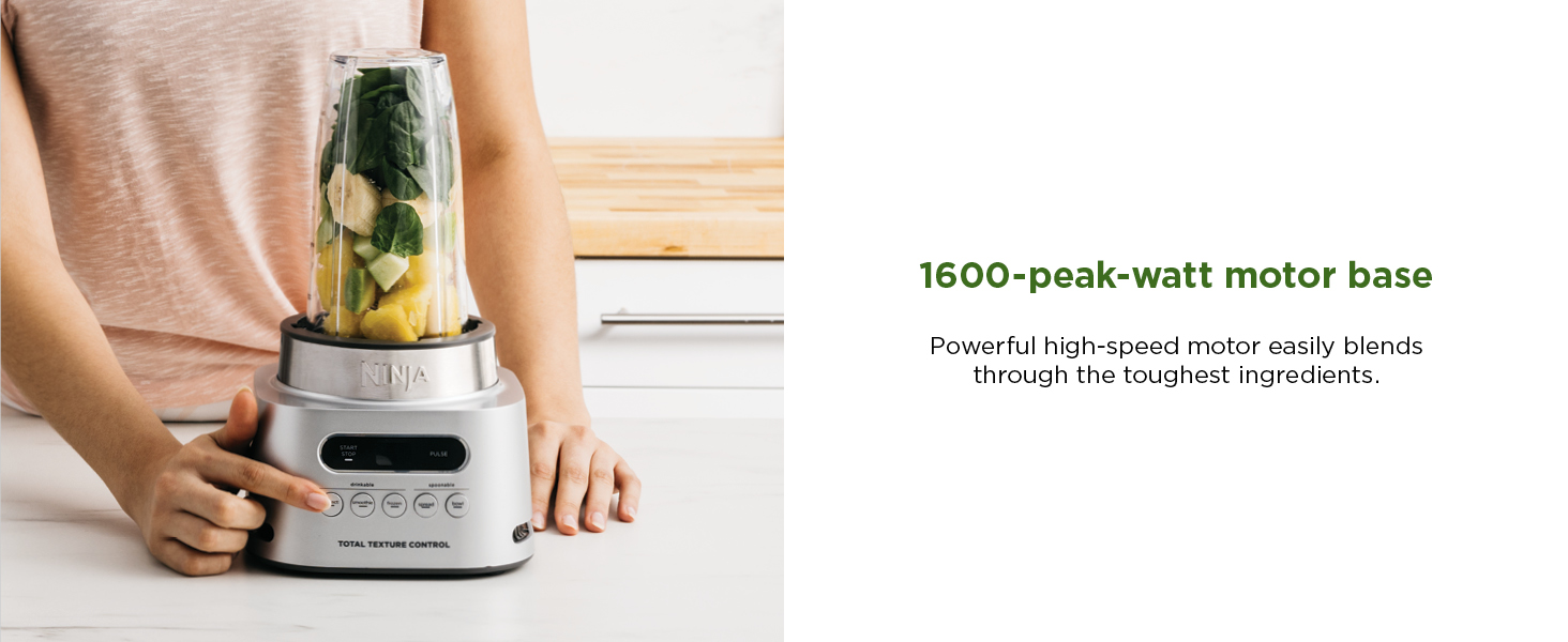 Ninja SS151 TWISTi Blender DUO, High-Speed 1600 WP Smoothie Maker & Nutrient Extractor* 5 Functions Smoothie, Spreads & More, smartTORQUE, 34-oz. Pitcher & (2) To-Go Cups, Gray