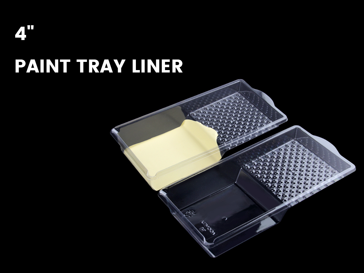 Voomey 4 Inch Paint Tray Set - Paint Tray with 12 Pcs Paint Pan Liners