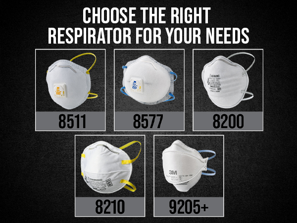3M 8511 Paint Sanding Valved N95 Cool-Flow Respirator, 10-Pack