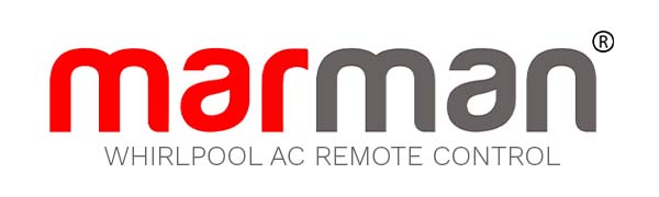 marman® Compatible with Whirlpool AC Remote DG11J1 Model 129 Suitable for Inverter and Non Inverter AC 1 | 1.5 | 2 Ton Split & Window AC - Match Remote Key by Key with Existing Remote Control