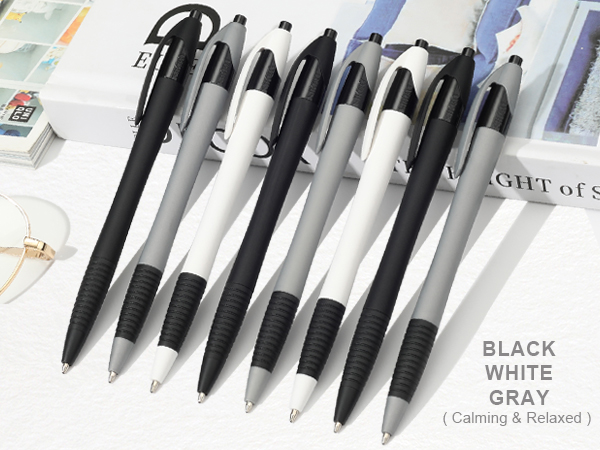 Pens Bulk, 60 Pack Gripped Slimster Ballpoint Pens Black Ink