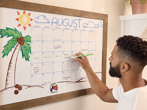 EXPO Dry Erase Markers, Low Odor Ink, Black, Chisel Tip, 4 Count - Whiteboard, Calendar, Organization, Essential Supplies for Office, School, Classroom, Teachers