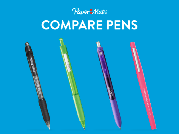 Paper Mate Profile Retractable Ballpoint Pens, Bold Point (1.4mm), Assorted Colors, 12 Count - Back to School, Office, Teacher Supplies