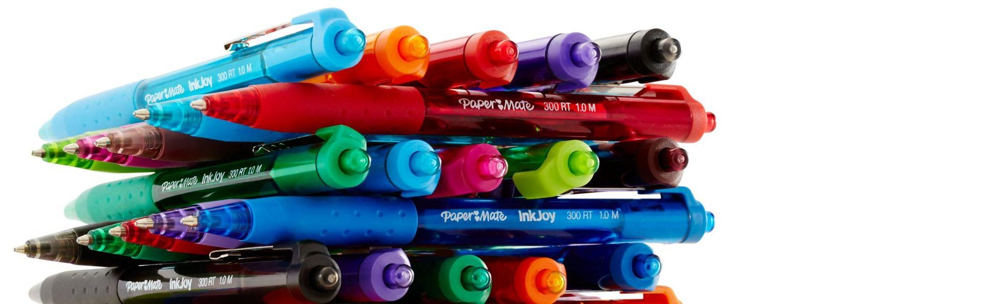 Paper Mate InkJoy 300RT Retractable Ballpoint Pens, Medium Point (1.0mm), Black, 24 Count