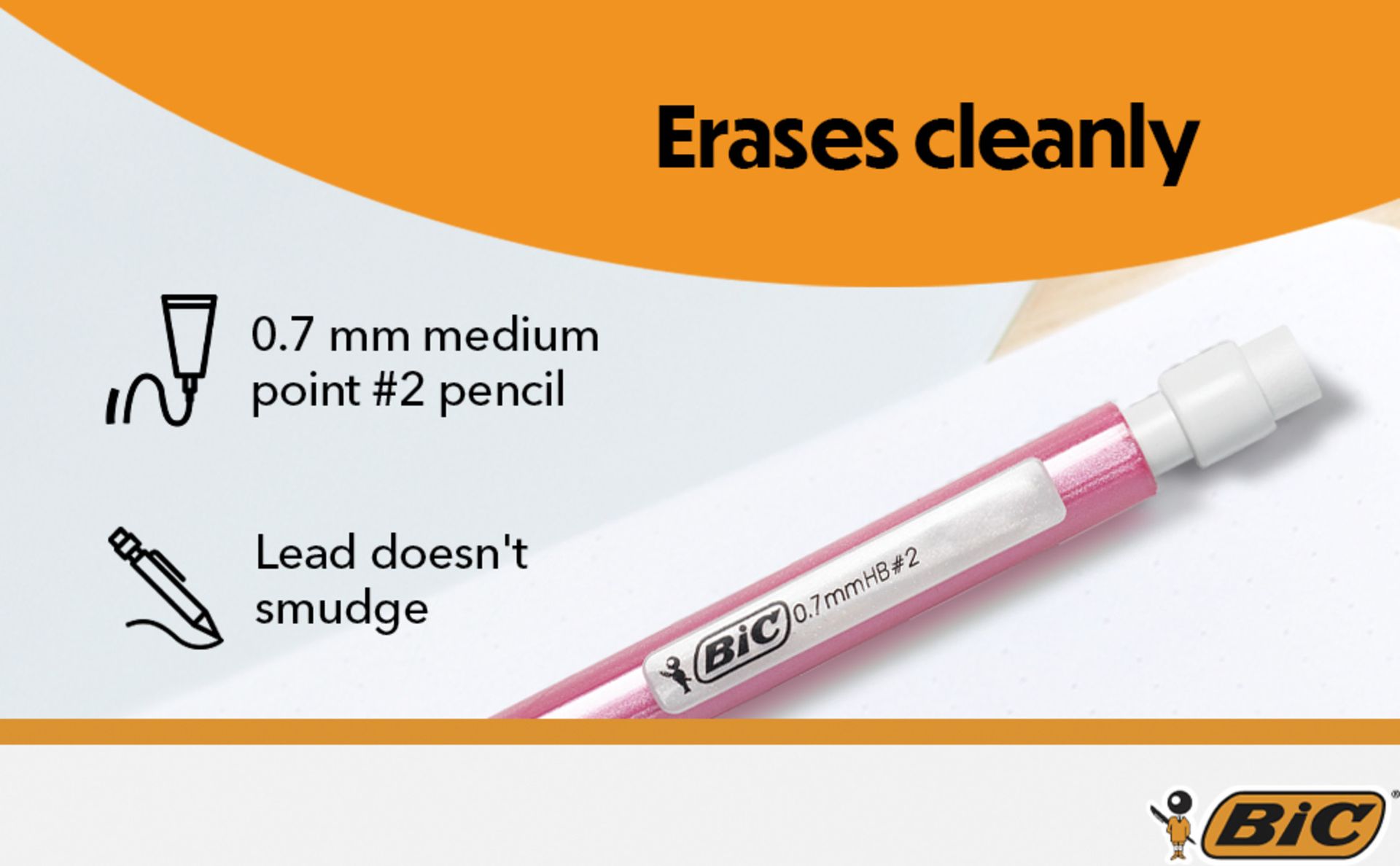 BIC Xtra-Sparkle Number 2 Mechanical Pencils, 24-Count Pack, 0.7mm Point