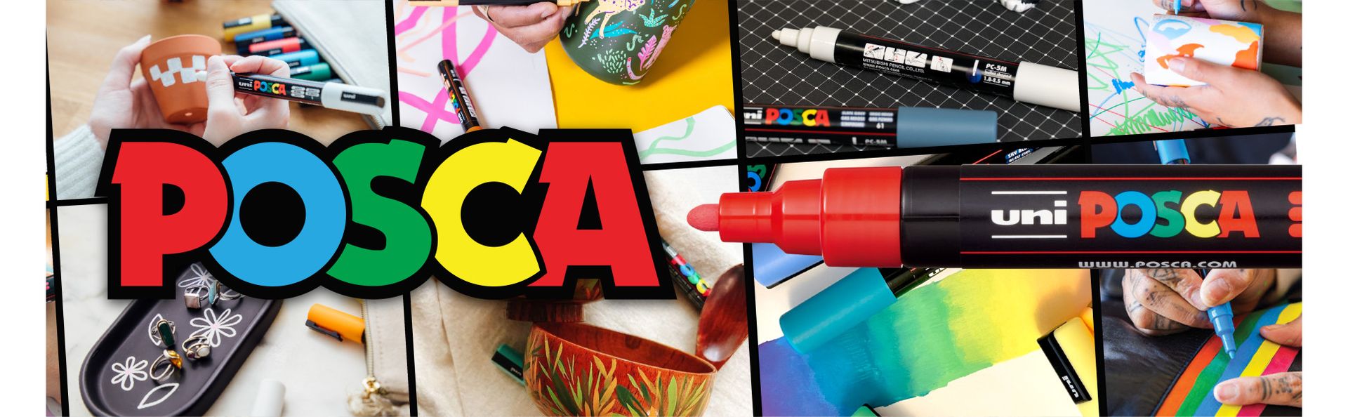 POSCA® PC-5M Water-Based Acrylic Paint Markers, Medium Tip, 8 Count