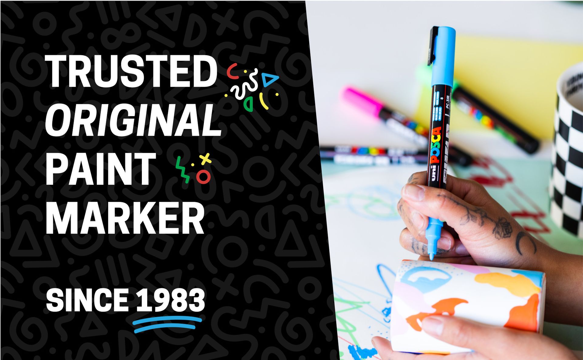 POSCA® PC-5M Water-Based Acrylic Paint Markers, Medium Tip, 8 Count