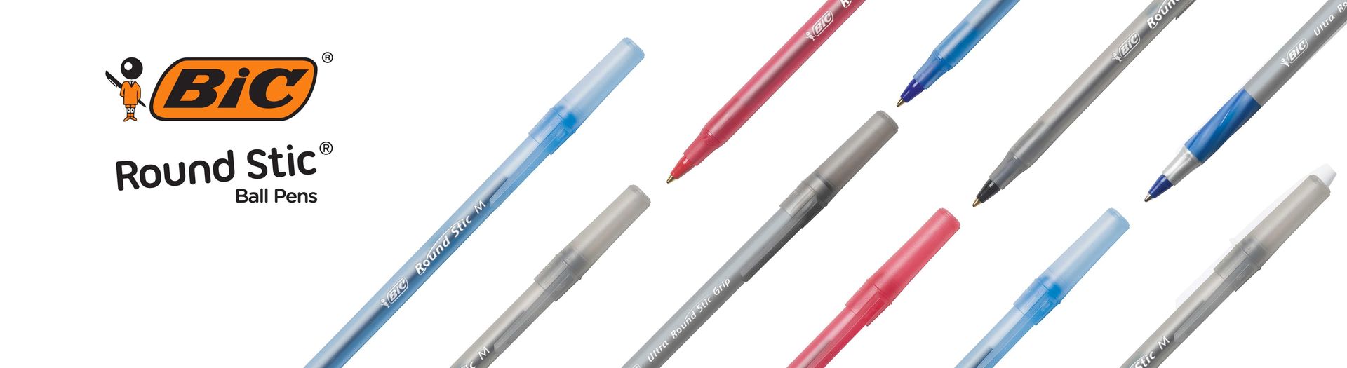 BIC Ballpoint Pen, Black and Blue Ink, 36-Count