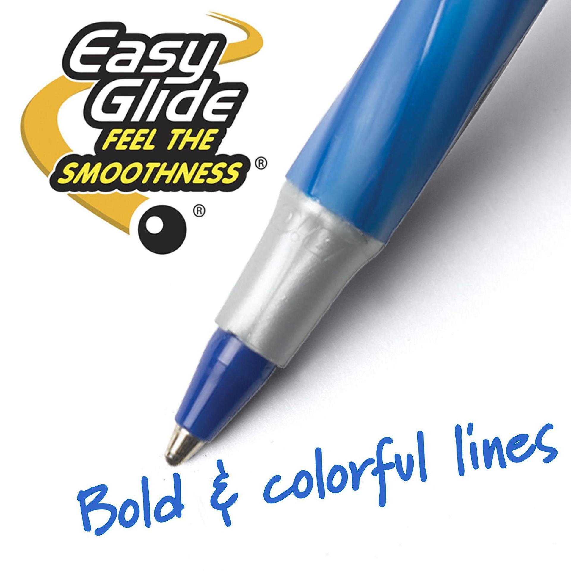 BIC Ballpoint Pen, Black and Blue Ink, 36-Count