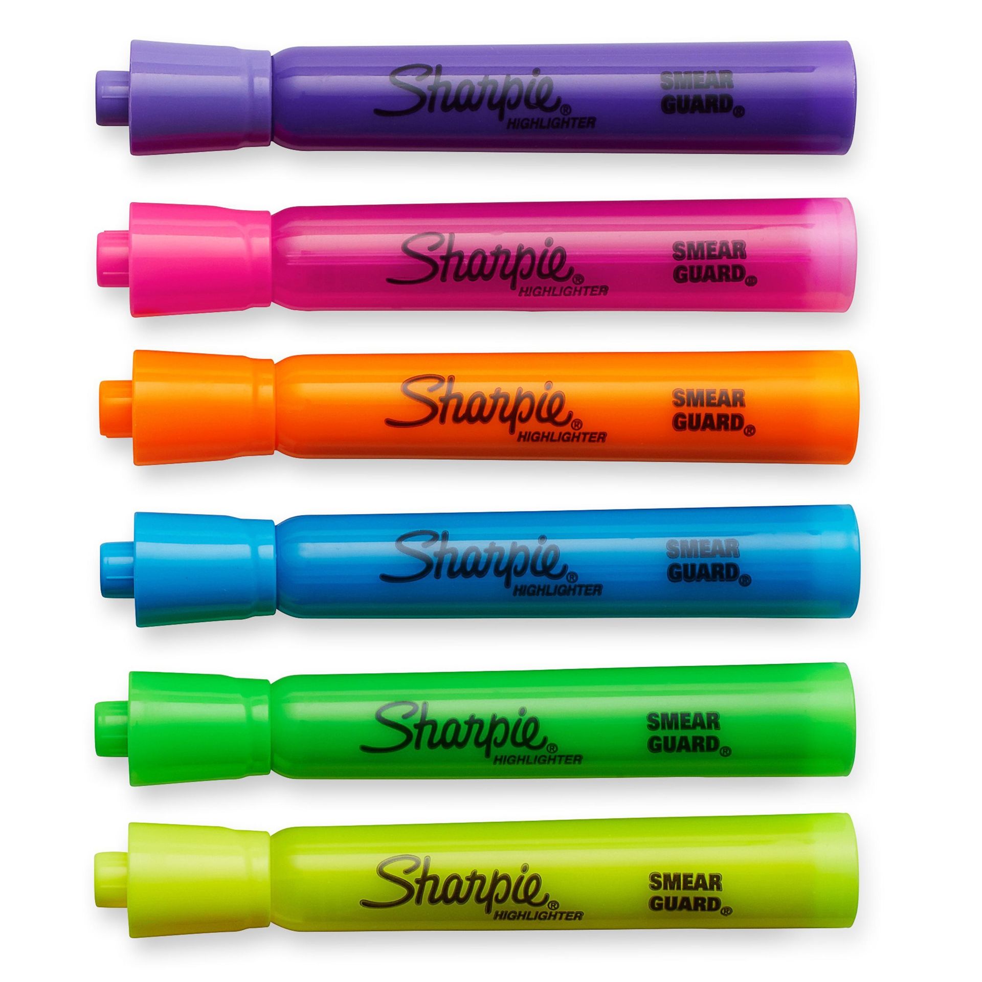 Sharpie Tank Style Highlighters, Chisel Tip, Fluorescent Green, Box of 12