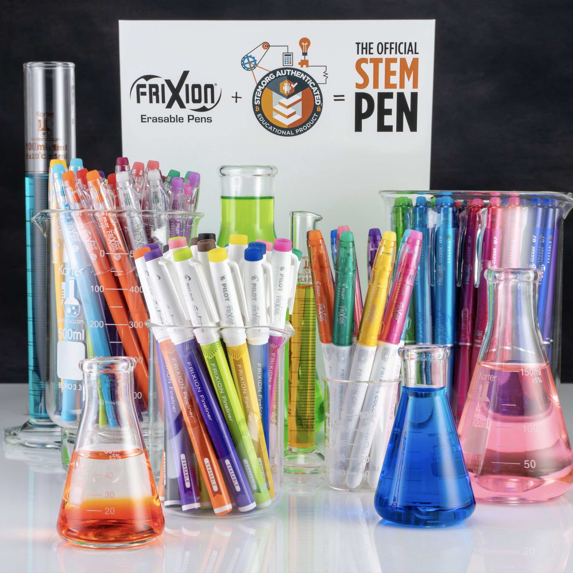 PILOT FriXion Clicker Erasable Gel Ink Pens, 0.7mm, Blue Ink, 12-Pack