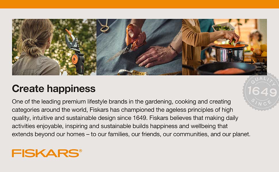 Fiskars 8" SoftGrip Everyday All Purpose Scissors, Office & Crafts, Grey