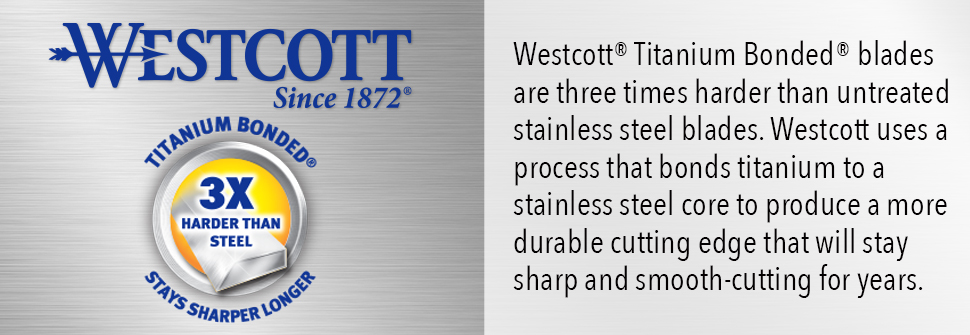 Westcott 8” Titanium Bonded Scissors with Adjustable Glide and Soft Handle, 2-Pack- Durable Multipurpose Scissors for Office, Home, and School Use, Sharp Precision Blades for Everyday Cutting