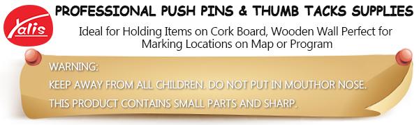 Push Pins 600 Count, Standard Clear Thumb Tacks Steel Point and Clear Plastic Head