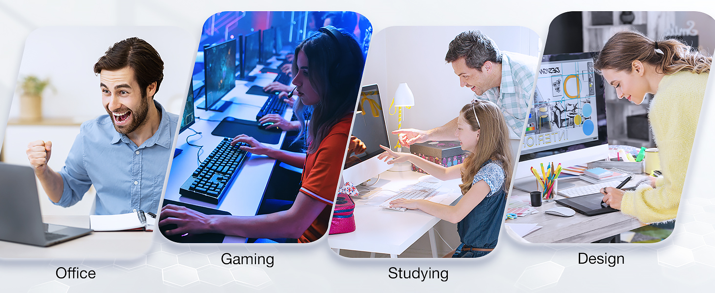 Gimars Upgrade Enlarge Superfine Fibre Soft Smooth Gel Ergonomic Mouse Pad Wrist Support and Keyboard Wrist Rest for Computer, Laptop, Mac, Gaming and Office, Durable, Comfortable and Pain Relief