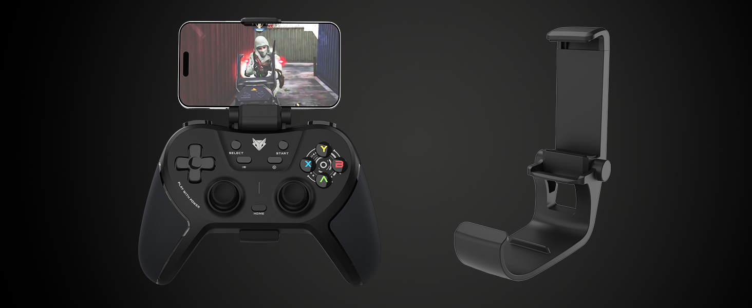 EvoFox One S V2 Universal 3-Mode Wireless Gaming Controller,1000Hz HallSense™ Precision Joysticks, BT, 2.4GHz & Wired, Macros, Fast Type-C Charging, PC, Mobile, Android TV, PS4 & Console Gaming