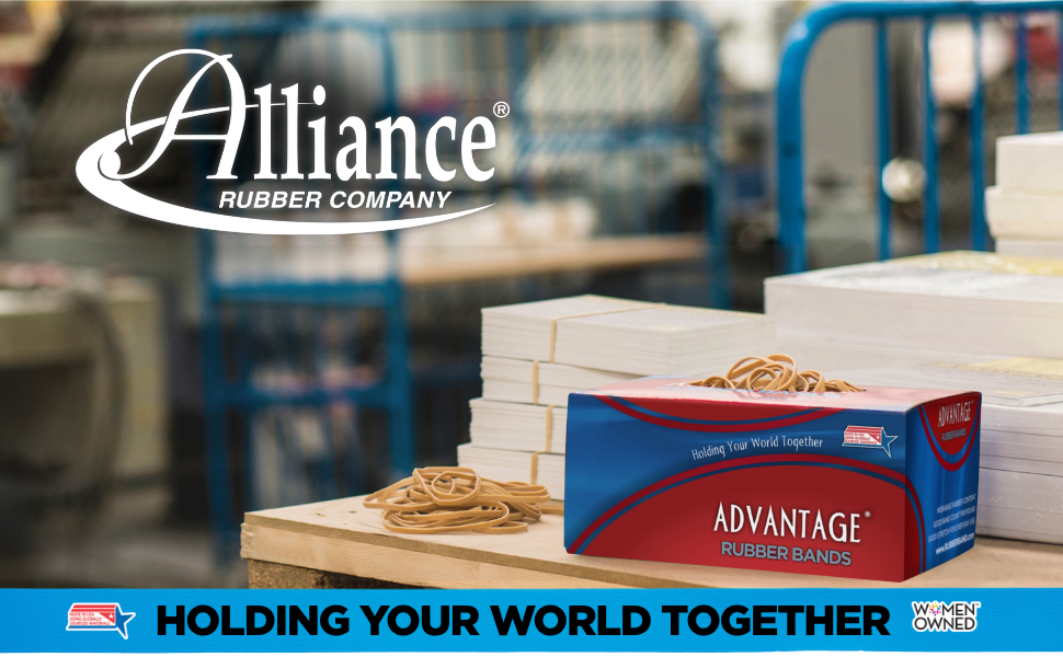 Alliance Rubber 26339 Advantage Rubber Bands Size #33, 1/4 lb Box Contains Approx. 150 Bands (3 1/2"" x 1/8"", Natural Crepe)", Beige