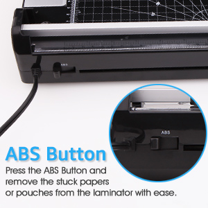 Laminator Machine for A3/A4/A6, YE381 13inch Thermal & Cold Laminating Machine for Home Office School Teacher Use with 50 Pouches, Paper Trimmer and Corner Rounder