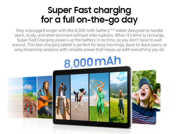 Samsung Galaxy Tab S10 Lite [Smartchoice], 10.9-inch (27.7 CM), LCD Display, 6GB RAM, 128GB ROM, Wi-Fi, Dual Speakers, S Pen, Gray, AI Enabled