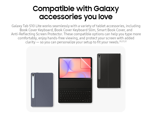 Samsung Galaxy Tab S10 Lite [Smartchoice], 10.9-inch (27.7 CM), LCD Display, 6GB RAM, 128GB ROM, Wi-Fi, Dual Speakers, S Pen, Gray, AI Enabled