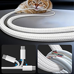 Verilux 240W C To C Cable Fast Charging, 6.6Ft/2M Nylon Braided, 480Mbps Da