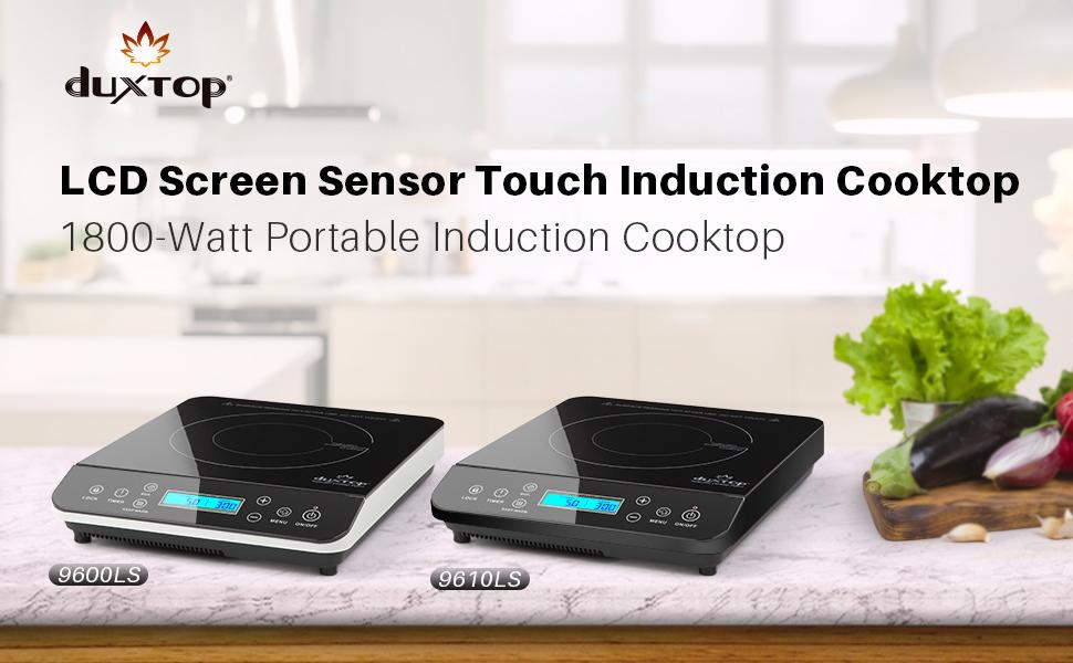 Duxtop Portable Induction Cooktop, Countertop Burner 1800W Black 9610LS