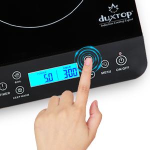 Duxtop Portable Induction Cooktop, Countertop Burner 1800W Black 9610LS