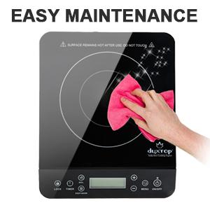 Duxtop Portable Induction Cooktop, Countertop Burner 1800W Black 9610LS