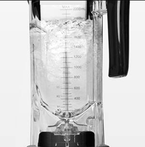 CRANDDI Quiet Commercial Blender with Soundproof Shield, 2200 Watt Professional Blenders for Kitchen with 80oz Jar and Self-Cleaning, High-Speed Blenders K90 Black