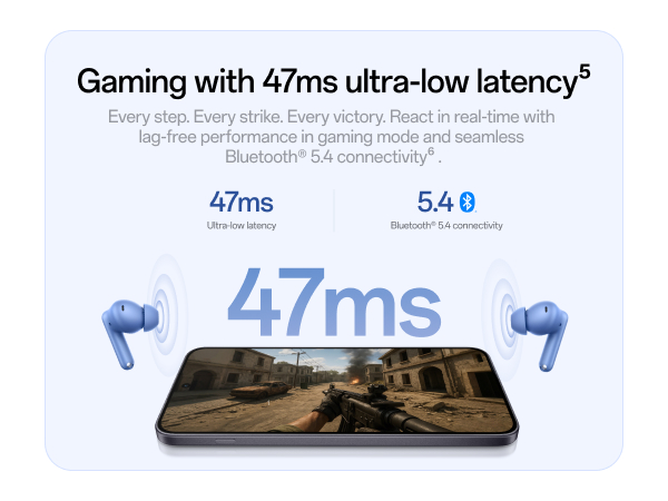 OnePlus Nord Buds 3r TWS Earbuds up to 54 Hours Playback, 2-mic Clear Calls, 3D Spatial Audio, AI Translation, 12.4mm Drivers, Dual-Device Connectivity, 47ms Low Latency - Aura Blue