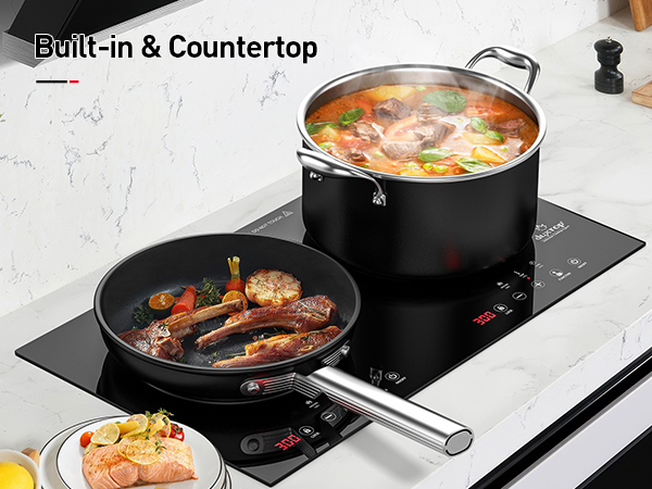 Duxtop 1800W Portable Induction Cooktop 2 Burner, 8620BI/BTK35