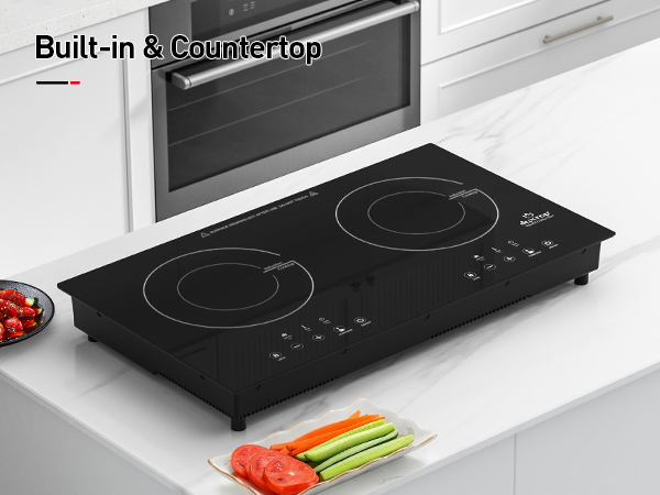 Duxtop 1800W Portable Induction Cooktop 2 Burner, 8620BI/BTK35