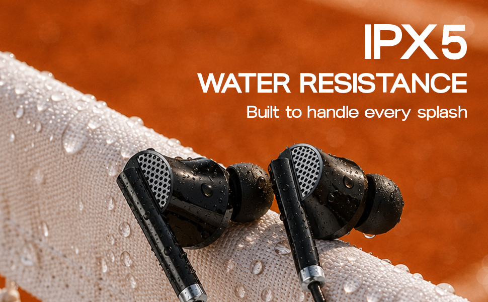 GOBOULT WiredX 250 Earphones with 3.5 mm Jack, 12mm Bass Drivers, Inline Controls, Earphones Wired Headphones with mic