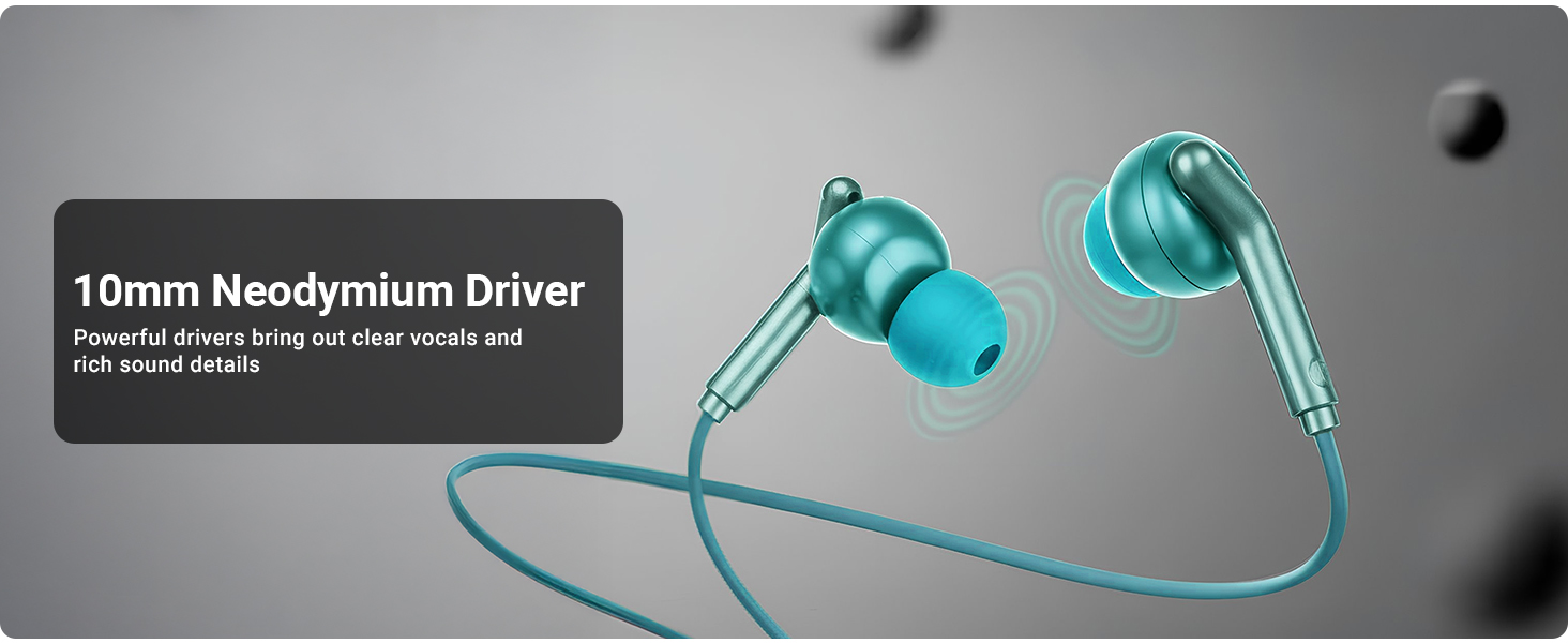 Zebronics Type-C Wired Earphones, in-Line MIC, Deep Bass, 1.2m Cable, 10mm Neodymium Driver, Light Weight, in-Ear Design, Compatible with Mobile, Tablet, Laptop (Bro C, White)