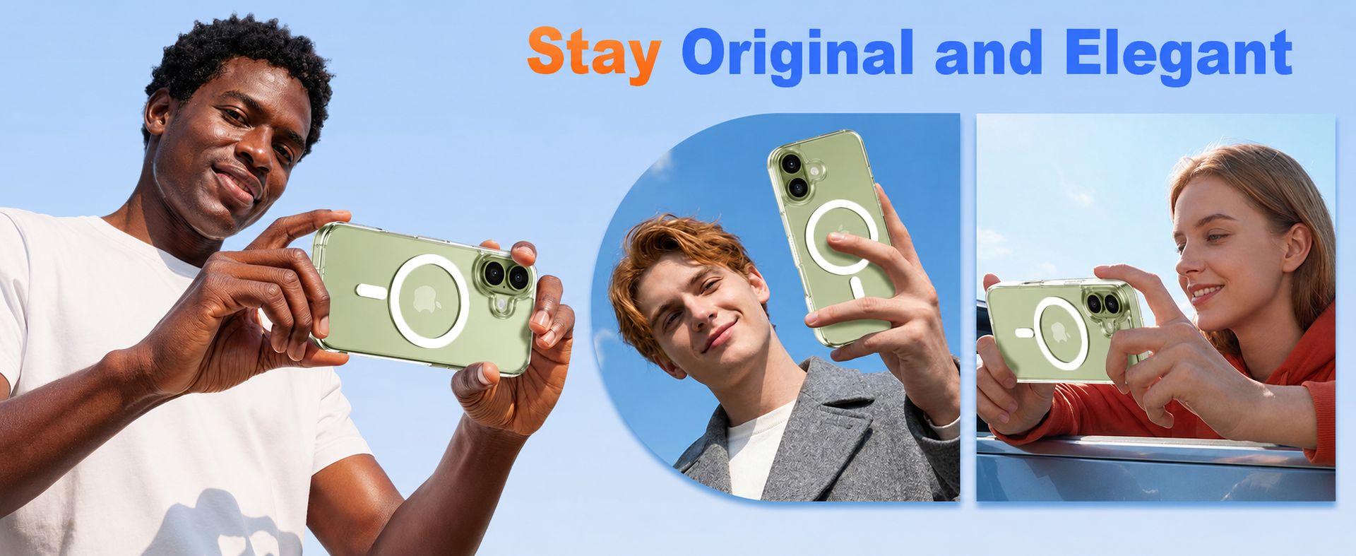 DIZORO Crystal Clear Magnetic Compatible with iPhone 17 Case with Anti-Yellow Anti-Scratch Shockproof Transparent Cover