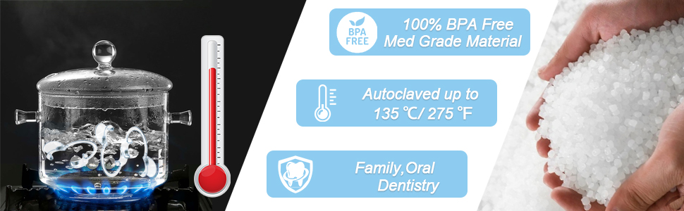 30-Pack Dental Cheek Retractor, Professional Autoclavable Mouth Opener Retractors, 100% BPA-Free, for Dentist, Teeth Whitening, Party, Mouthguard Challenge Game - Size M, Clear