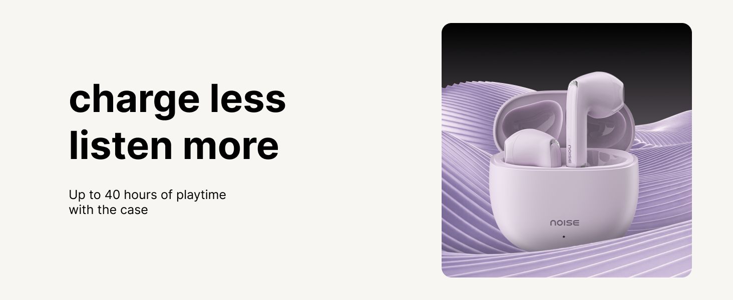 Noise Buds Mini Truly Wireless Earbuds (2026) | Half in-Ear Design | 40H Playtime | Quad Mic ENC for Clear Calls | 13mm Driver | Low Latency Gaming Mode | BT v5.3 | IPX4 Sweat Resistant - Jet Black