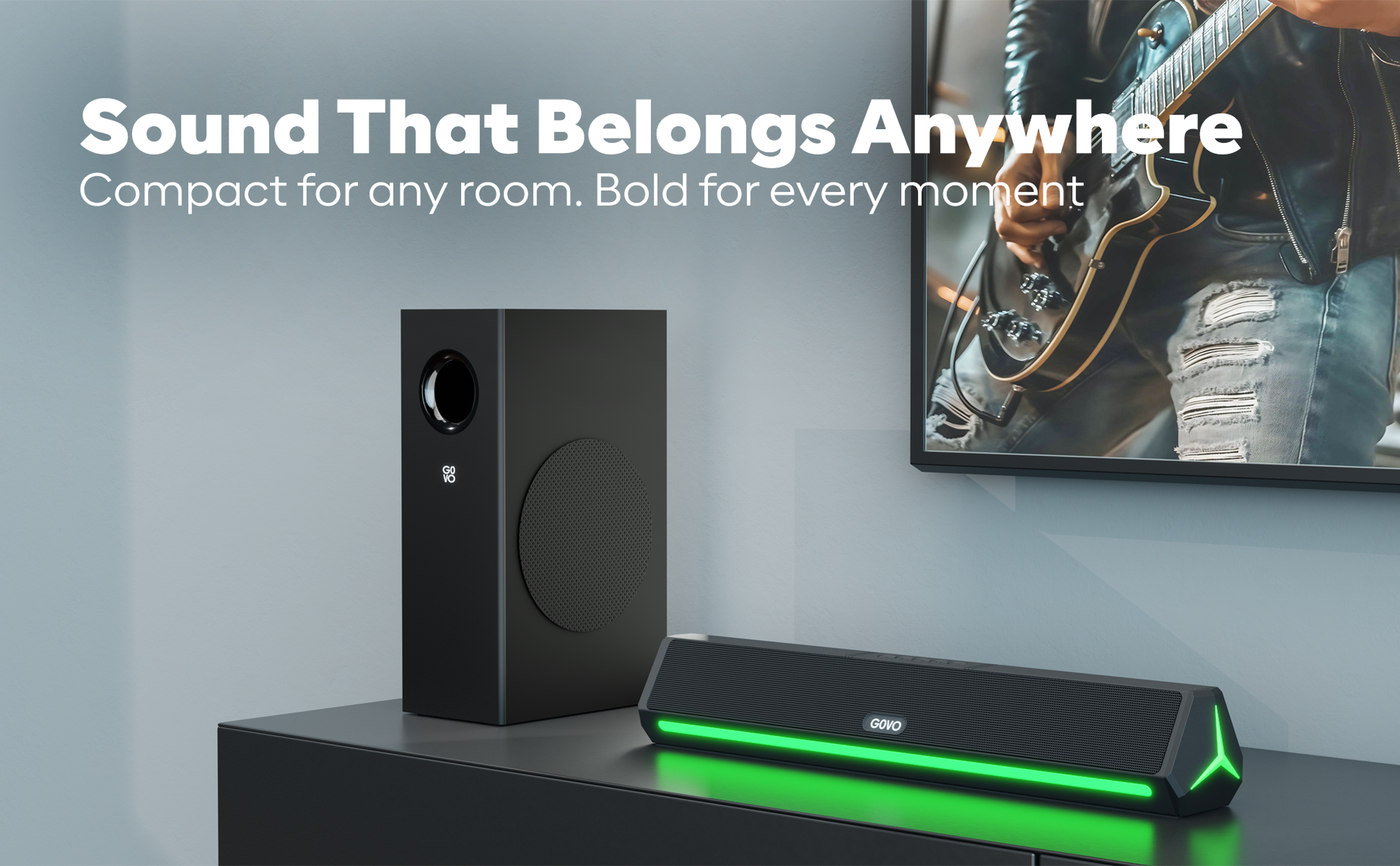 GOVO GOSURROUND 600 | 90W Soundbar | 2.1 Channel Home Theatre | Deep Bass from 4” Subwoofer | BT v5.3, HDMI, AUX, USB Connectivity | 5 EQ Modes