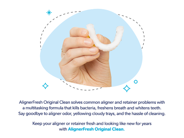 EverSmile AlignerFresh Original Clean Foam – Cleaner Compatible w/Invisalign and All Clear Aligners & Retainers – Eliminates Bacteria, Whitens Teeth, Fights Bad Breath – 50ml (1 Pack)