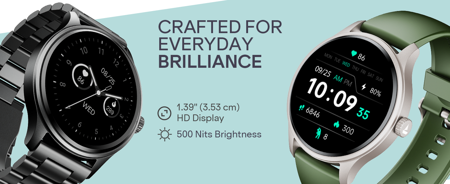 boAt Lunar Discovery Neo, 1.39" (3.5 cm) Round HD Display, Premium Metallic Finish, Animated Watchfaces, 100+ Sports Mode, Bluetooth Calling, Smart Watch for Men & Women (Cherry Blossom)