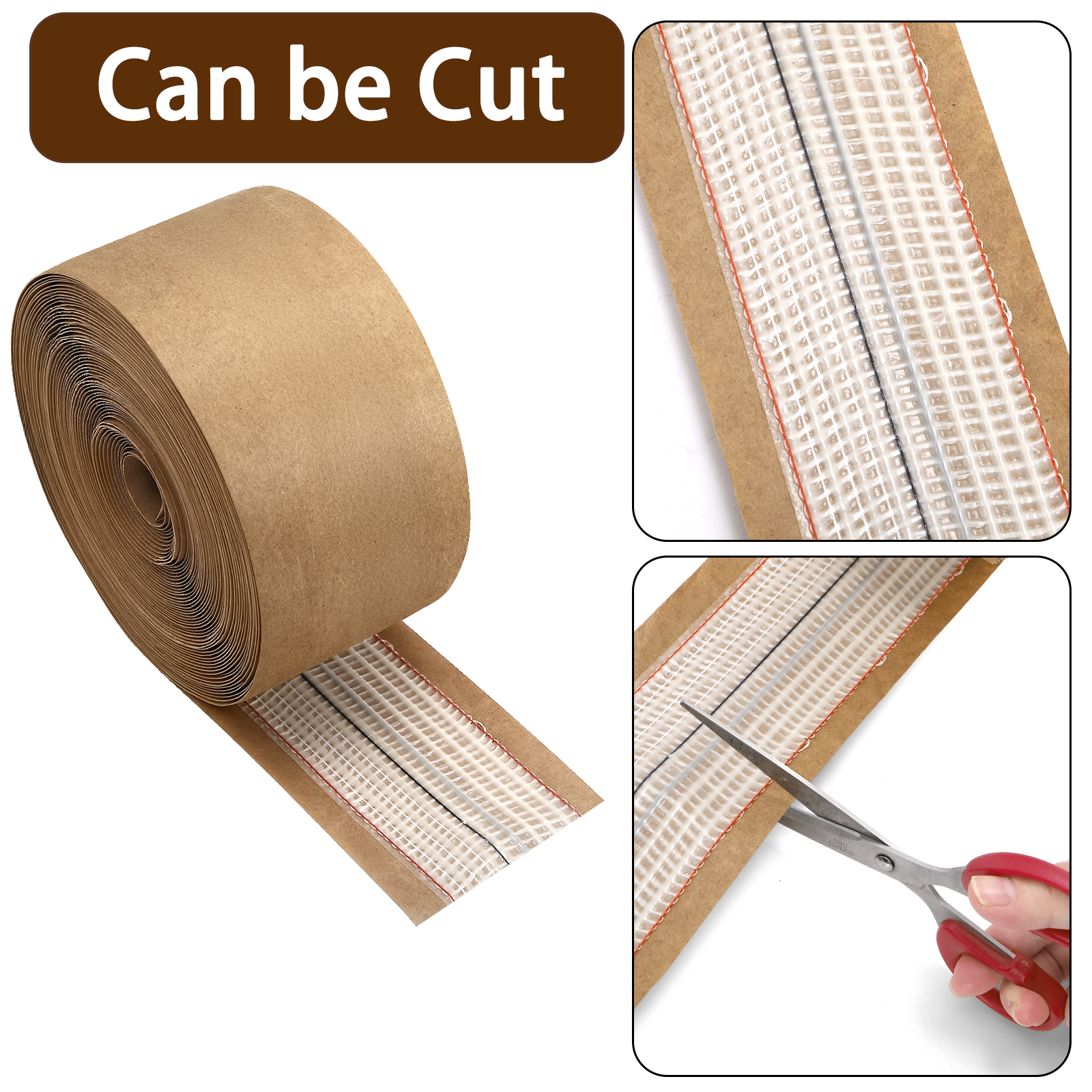 Fasmov Carpet Joining Tape, 4 Inches x 66 ft Carpet Seam Tape, Heat Bond Seaming, Strong Adhesion, DIY Tape for Hardwood Floors, mats, Wall Hanging, Safe