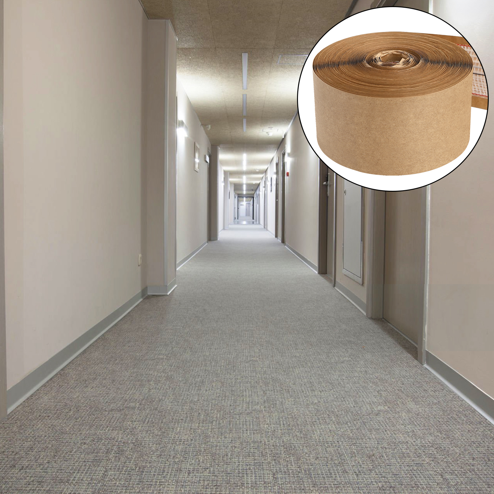 Fasmov Carpet Joining Tape, 4 Inches x 66 ft Carpet Seam Tape, Heat Bond Seaming, Strong Adhesion, DIY Tape for Hardwood Floors, mats, Wall Hanging, Safe