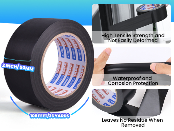 ADHES Corrosion Protection Pipe Tape, 2 Inch X 36 Yds(108FT) 6.0Mil