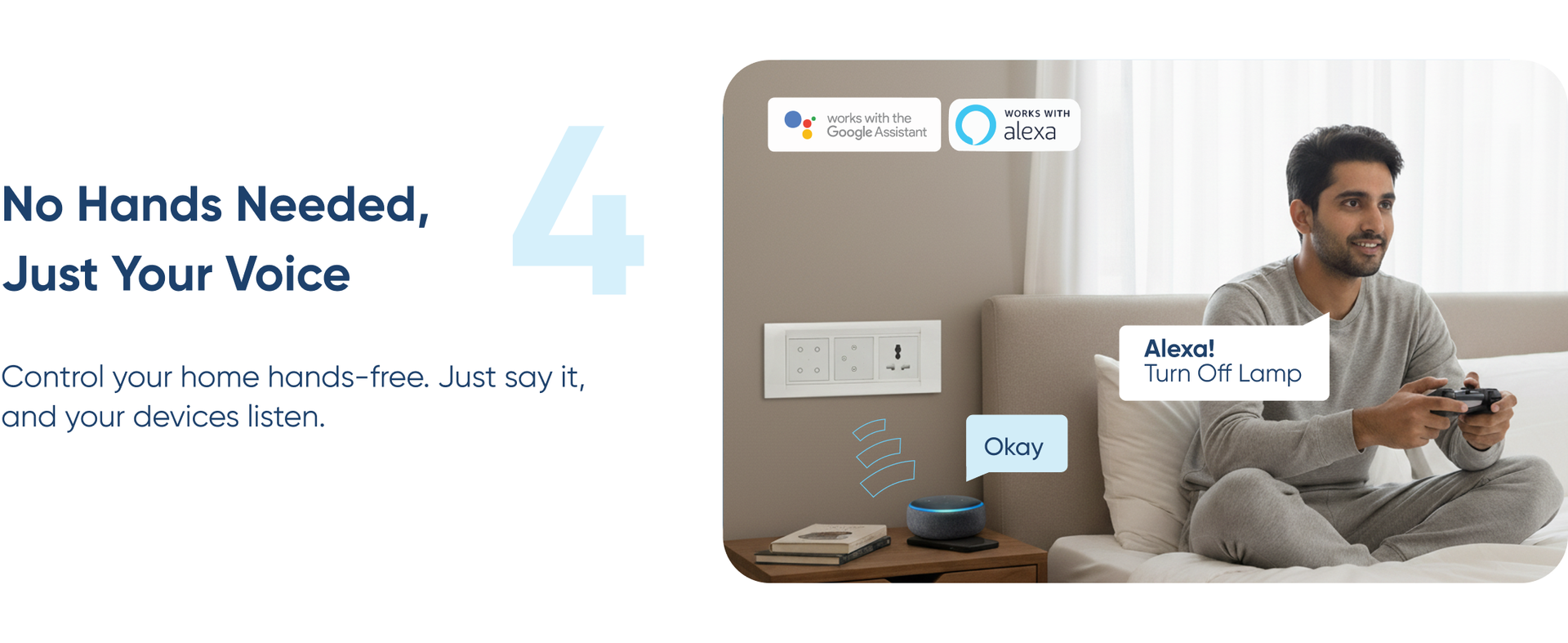 Aziot 6 Module Switch Board Plate | Smart 4 Touch, Fan Touch SW & Socket (Glass Finish) | WiFi + BLE | , Alexa & Siri (Black)