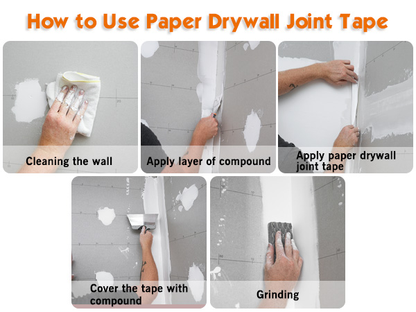 ROLLINGDOG 2'' x 246 ft Paper Drywall Joint Tape