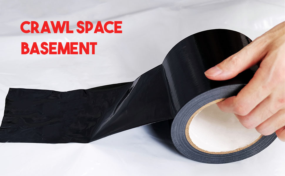 Vapor Barrier Tape, Insulation Tape, Seam Tape Crawl Space Tape, 4'' X200FT