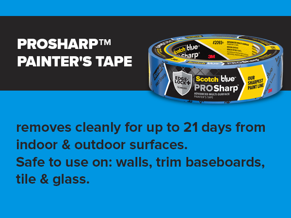 Scotch Painter's Tape 1.41 inches Original Multi-Surface Painter's Tape, x 60 yards (360 yards total), 2090, 6 Rolls, Blue, 6 Foot
