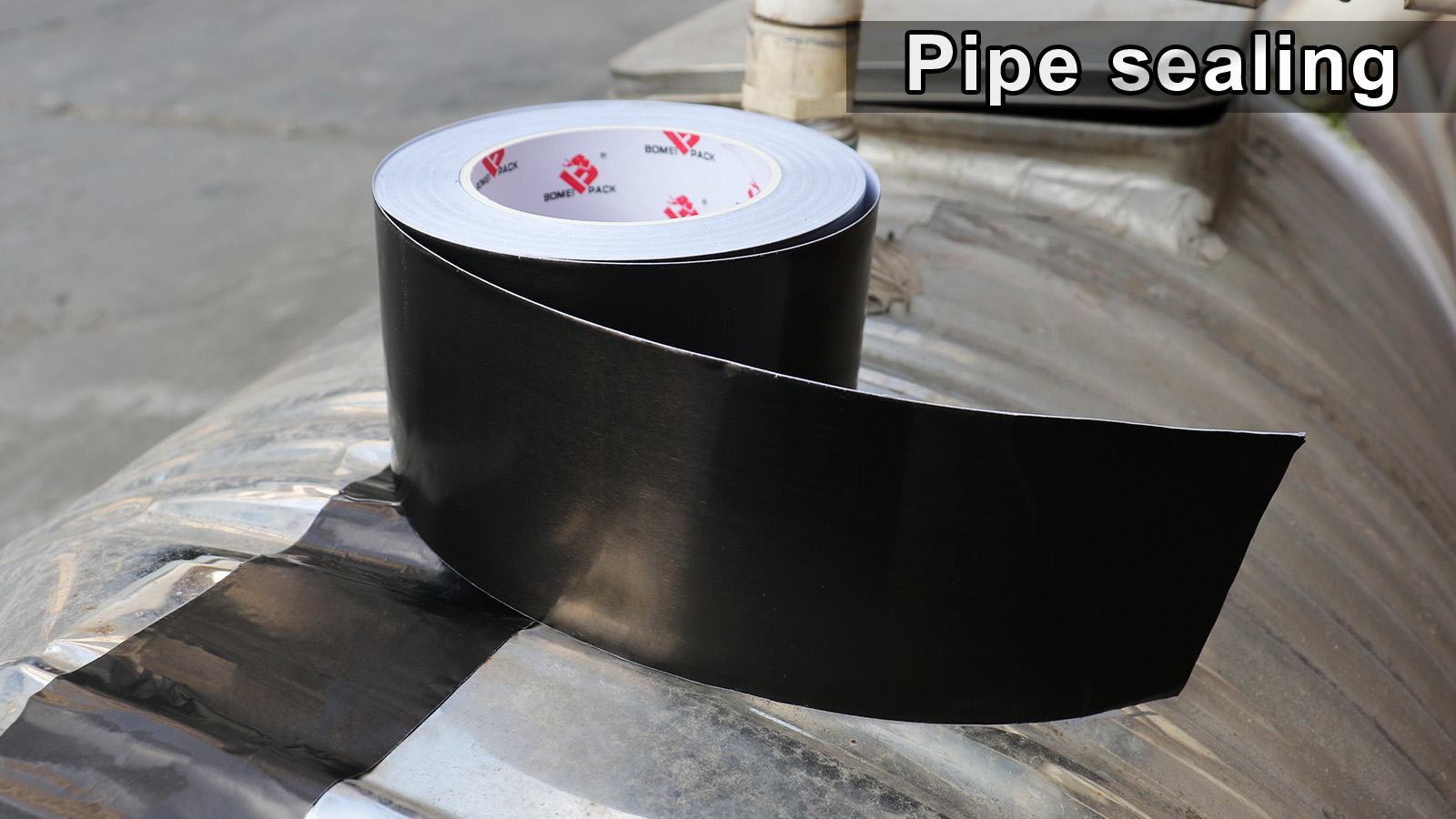 BOMEI PACK Black Aluminum Tape,3 Inch x 55 Yards,Black Foil Tape HVAC Sealing & Patching Hot Cold Air Duct Tape Aluminum Foil Tape for Pipe, Metal Repair, HVAC, Air Ducts, Insulation (3 Inch)